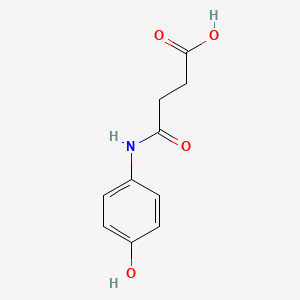 4-((4-Hydroxyphenyl)amino)-4-oxobutanoic acid chemical structure (CAS 62558-67-2)