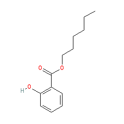 Hexyl 2-hydroxybenzoate chemical structure (CAS 6259-76-3)