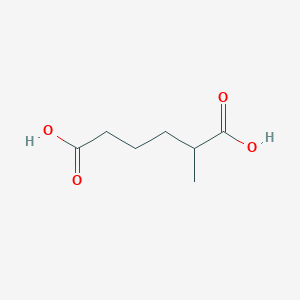 2-Methylhexanedioic acid chemical structure (CAS 626-70-0)