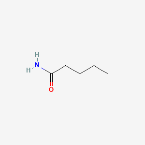 Pentanamide chemical structure (CAS 626-97-1)