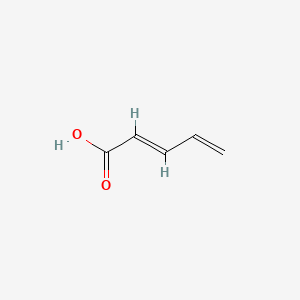 Penta-2,4-dienoic acid chemical structure (CAS 626-99-3)