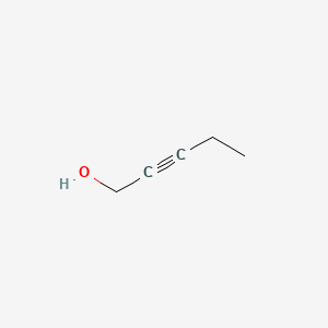 2-Pentyn-1-ol chemical structure (CAS 6261-22-9)