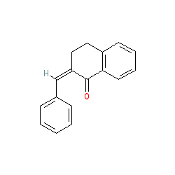 2-Benzylidene-3,4-dihydronaphthalen-1(2H)-one chemical structure (CAS 6261-32-1)