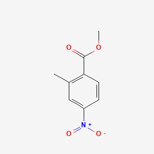 Methyl 2-methyl-4-nitrobenzoate chemical structure (CAS 62621-09-4)