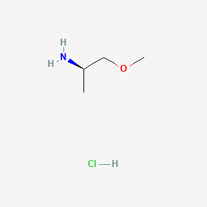(R)-1-Methoxypropan-2-amine hydrochloride chemical structure (CAS 626220-76-6)