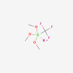 Potassium trimethoxy(trifluoromethyl)borate chemical structure (CAS 626232-27-7)