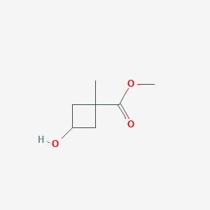 cis-Methyl 3-hydroxy-1-methylcyclobutanecarboxylate chemical structure (CAS 626238-08-2)