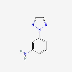 3-(2H-1,2,3-Triazol-2-yl)aniline chemical structure (CAS 626248-56-4)