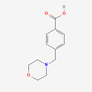 4-(Morpholinomethyl)benzoic acid chemical structure (CAS 62642-62-0)