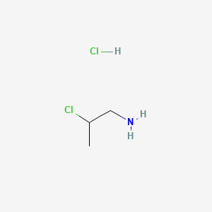 2-Chloropropan-1-amine hydrochloride chemical structure (CAS 6266-35-9)