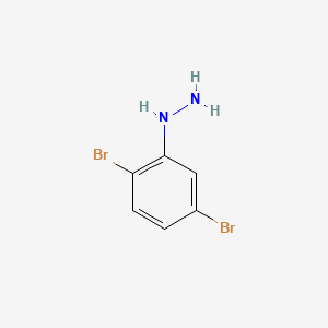 (2,5-Dibromophenyl)hydrazine chemical structure (CAS 62672-26-8)