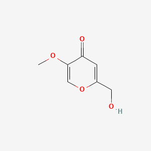 2-(Hydroxymethyl)-5-methoxy-4H-pyran-4-one chemical structure (CAS 6269-25-6)