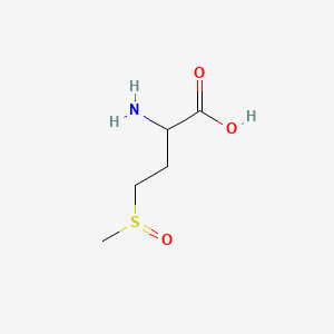 2-Amino-4-(methylsulfinyl)butanoic acid chemical structure (CAS 62697-73-8)