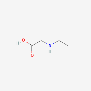 2-(Ethylamino)acetic acid chemical structure (CAS 627-01-0)