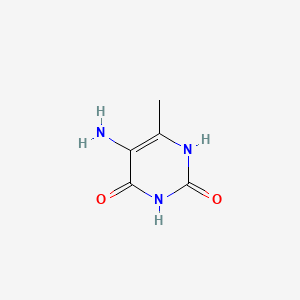 5-Amino-6-methylpyrimidine-2,4-diol chemical structure (CAS 6270-46-8)