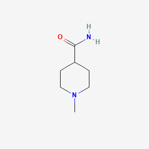 1-Methylpiperidine-4-carboxamide chemical structure (CAS 62718-28-9)