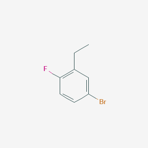 4-Bromo-2-ethyl-1-fluorobenzene chemical structure (CAS 627463-25-6)