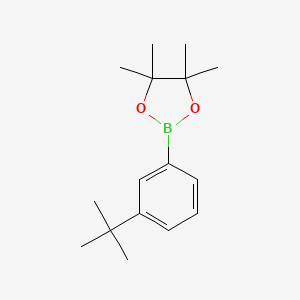 2-(3-(tert-Butyl)phenyl)-4,4,5,5-tetramethyl-1,3,2-dioxaborolane chemical structure (CAS 627526-15-2)