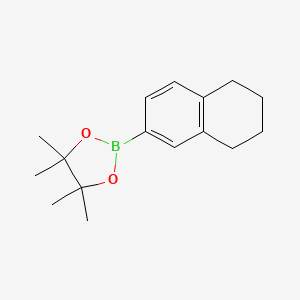 4,4,5,5-Tetramethyl-2-(5,6,7,8-tetrahydronaphthalen-2-yl)-1,3,2-dioxaborolane chemical structure (CAS 627526-54-9)