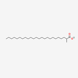 2-Methyltetracosanoic acid chemical structure (CAS 62764-46-9)
