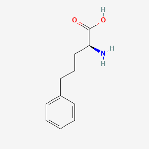 (S)-2-Amino-5-phenylpentanoic acid chemical structure (CAS 62777-25-7)