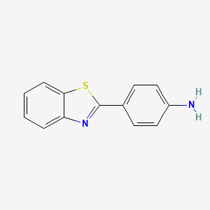 4-(Benzo[d]thiazol-2-yl)aniline chemical structure (CAS 6278-73-5)