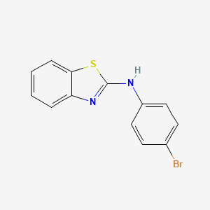 N-(4-Bromophenyl)benzo[d]thiazol-2-amine chemical structure (CAS 6278-86-0)
