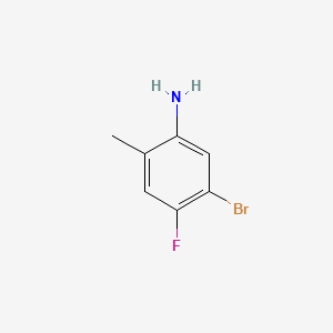 5-Bromo-4-fluoro-2-methylaniline chemical structure (CAS 627871-16-3)