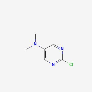 2-Chloro-N,N-dimethylpyrimidin-5-amine chemical structure (CAS 62802-43-1)