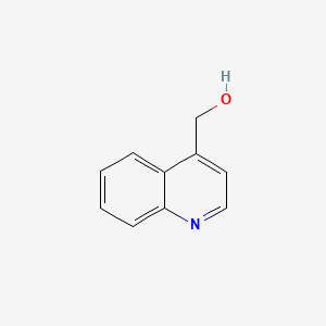 4-(Hydroxymethyl)quinoline chemical structure (CAS 6281-32-9)