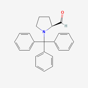 (S)-1-Tritylpyrrolidine-2-carbaldehyde chemical structure (CAS 628292-12-6)