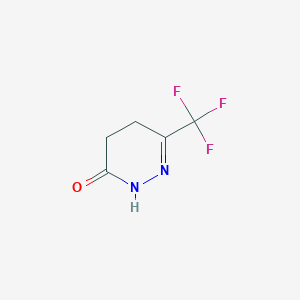 6-(Trifluoromethyl)-4,5-dihydropyridazin-3(2H)-one chemical structure (CAS 628332-15-0)
