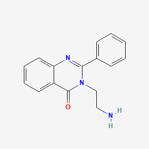 3-(2-Aminoethyl)-2-phenylquinazolin-4(3H)-one chemical structure (CAS 62838-20-4)