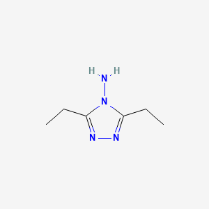 3,5-Diethyl-4H-1,2,4-triazol-4-amine chemical structure (CAS 6285-28-5)