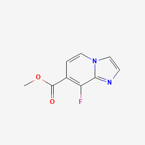 Methyl 8-fluoroimidazo[1,2-a]pyridine-7-carboxylate chemical structure (CAS 628691-97-4)