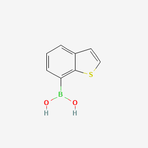 Benzo[b]thiophen-7-ylboronic acid chemical structure (CAS 628692-17-1)