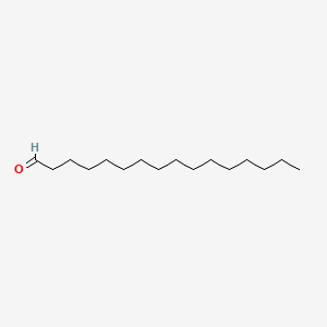 Palmitaldehyde chemical structure (CAS 629-80-1)