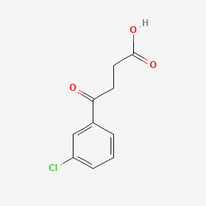4-(3-Chlorophenyl)-4-oxobutanoic acid chemical structure (CAS 62903-14-4)