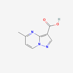 5-Methylpyrazolo[1,5-a]pyrimidine-3-carboxylic acid chemical structure (CAS 62908-85-4)
