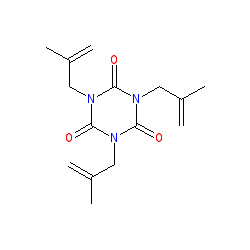 1,3,5-Tris(2-methylallyl)-1,3,5-triazinane-2,4,6-trione chemical structure (CAS 6291-95-8)