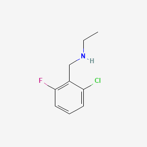 N-(2-Chloro-6-fluorobenzyl)ethanamine chemical structure (CAS 62924-59-8)