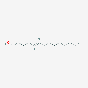 (E)-Tetradec-5-en-1-ol chemical structure (CAS 62936-14-5)