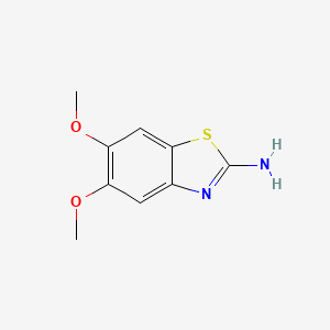 5,6-Dimethoxybenzo[d]thiazol-2-amine chemical structure (CAS 6294-52-6)