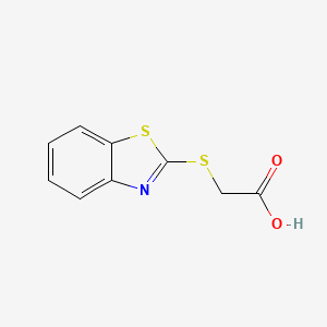 2-(Benzo[d]thiazol-2-ylthio)acetic acid chemical structure (CAS 6295-57-4)