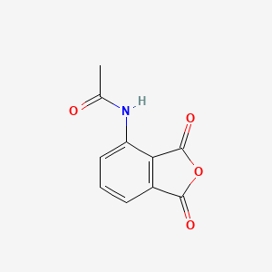 N-(1,3-Dioxo-1,3-dihydroisobenzofuran-4-yl)acetamide chemical structure (CAS 6296-53-3)