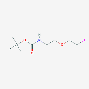 tert-Butyl (2-(2-iodoethoxy)ethyl)carbamate chemical structure (CAS 629626-40-0)
