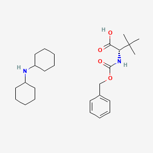 Dicyclohexylamine (S)-2-(((benzyloxy)carbonyl)amino)-3,3-dimethylbutanoate chemical structure (CAS 62965-37-1)