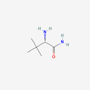 (S)-2-Amino-3,3-dimethylbutanamide chemical structure (CAS 62965-57-5)