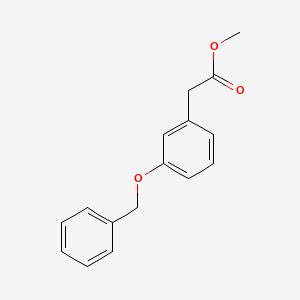 Methyl 2-(3-(benzyloxy)phenyl)acetate chemical structure (CAS 62969-42-0)