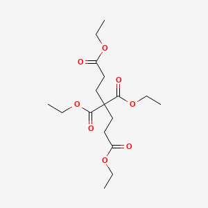 Tetraethyl pentane-1,3,3,5-tetracarboxylate chemical structure (CAS 6297-36-5)